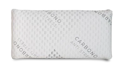 Carbono Activo: almohada viscoelástica con funda estampada, vista frontal