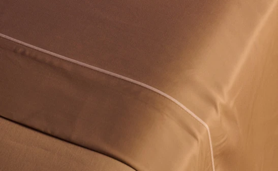 S&aacute;banas Satin Bamboo: detalle del tejido en color Arena seg&uacute;n cat&aacute;logo