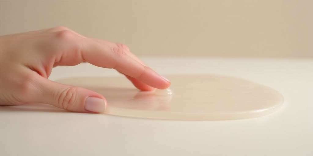 Mano presionando material viscoelástico para mostrar su adaptabilidad y memoria de forma, destacando la tecnología de confort utilizada en colchones y almohadas