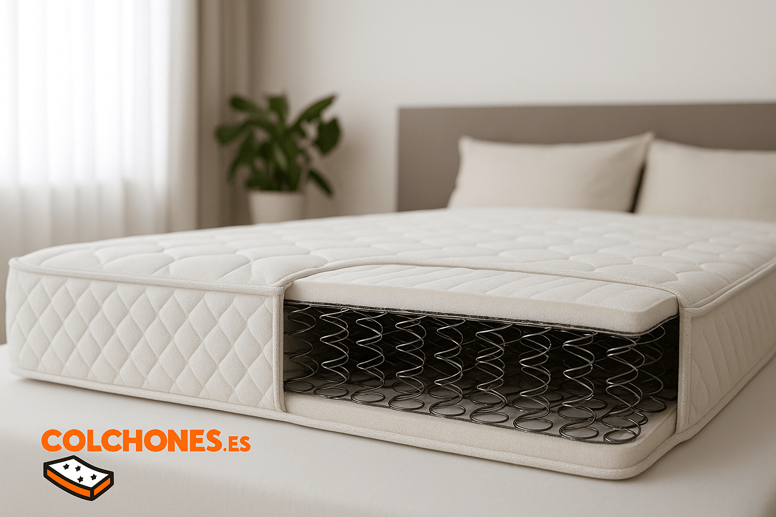 Colchón Emma Body Adapt cama blanca confortable - descanso reparador profesional tecnología avanzada