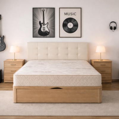 Pack Canapé Abatible Madera + Colchón Visco Carbono 30cm